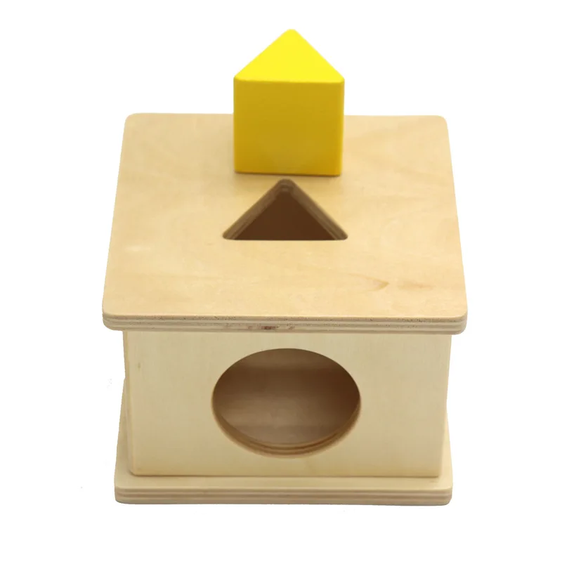 Treeyear-caja de material Montessori para enseñanza, Ayuda de enseñanza, cilindro rojo, caja a juego para guardería, aprendizaje temprano, educación preescolar