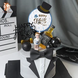 Love Dad Daddy Father's Day Cake Topper for Dad's man Birthday Party Decorations Baking Supplies Love Gifts