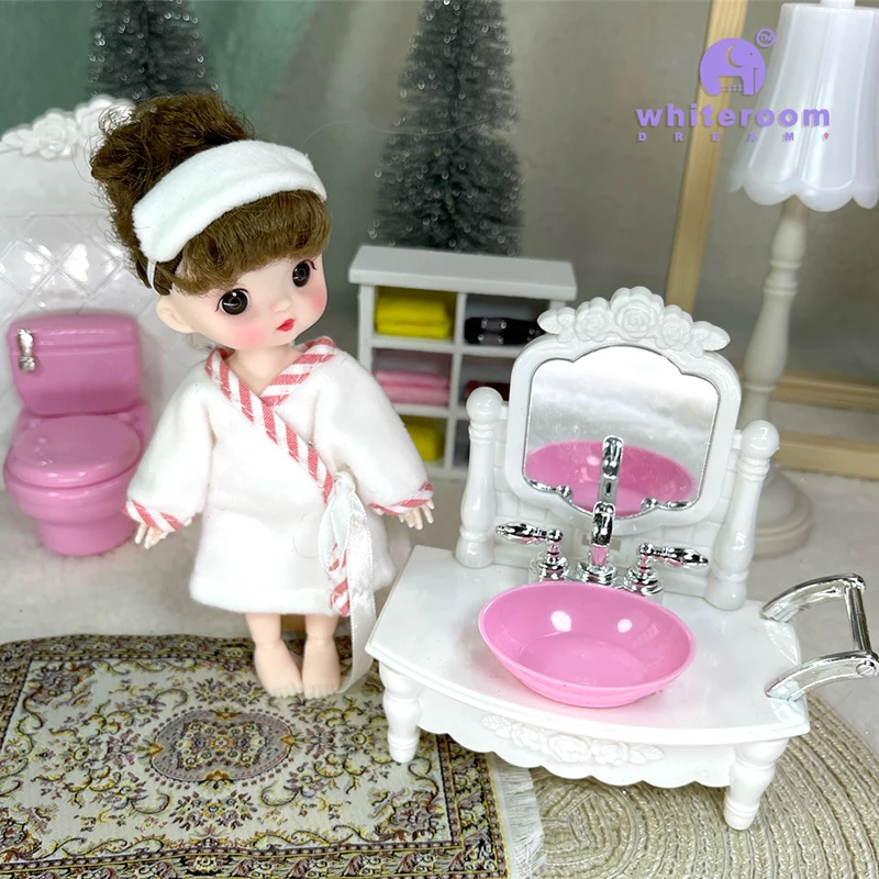 1/12 Mini BJD Doll 13 Movable Joints Casual Fashion Princess Clothes Suit Accessories Decoration Multicolor Hair Girl Gift Toy