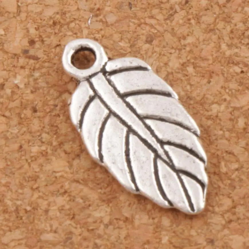 

Leaf Charm Beads 300pcs zinc alloy Pendants Jewelry DIY L383 18.9x9mm