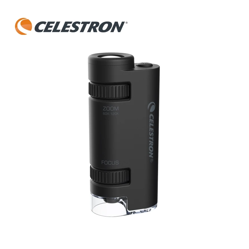 Celestron60X-120X portable handheld microscope magnifying glass student children's day gift biological science