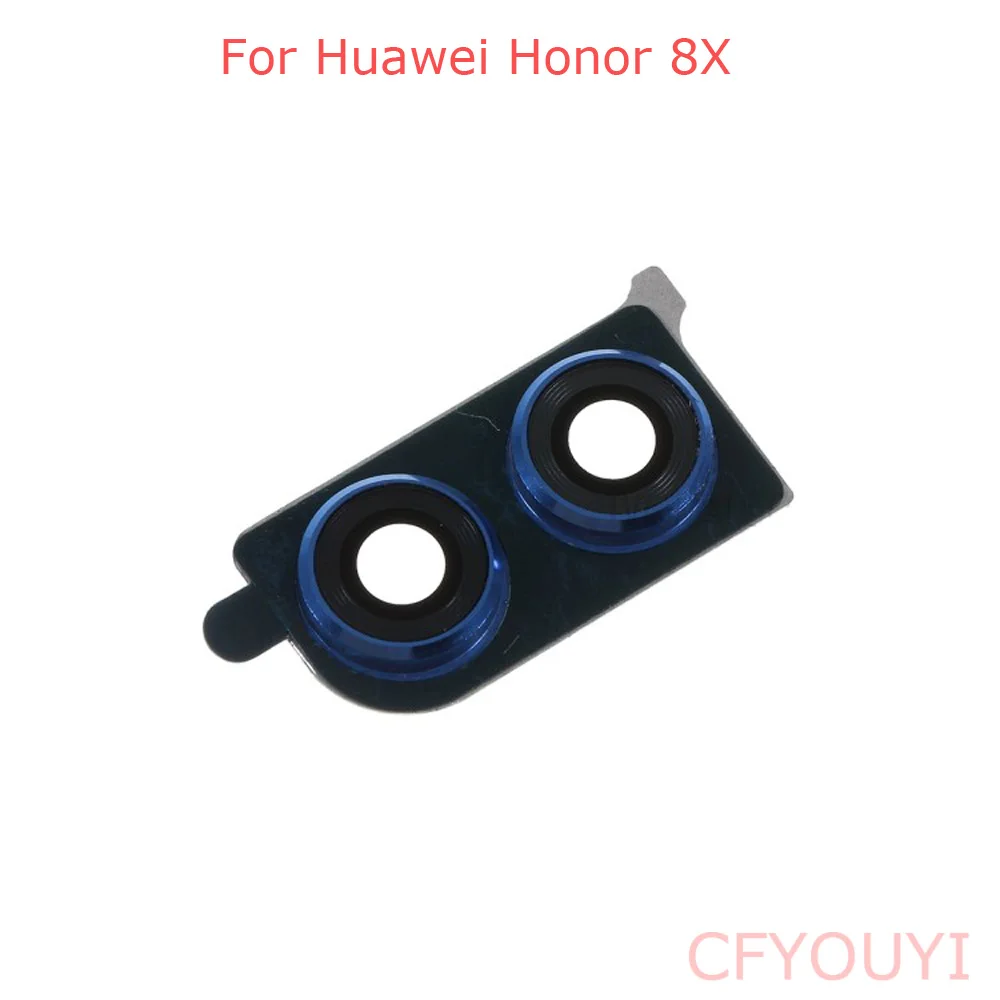 

Back Camera Lens Ring Cover with Glass Lens For Huawei Honor 8x Black or Blue Color