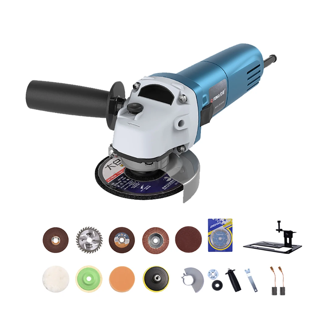 

220V Electric Angle Grinder Multifunctional Wood Cutting Metal Polishing Grinding Machine Household Grinding Wheel 600-13000RPM