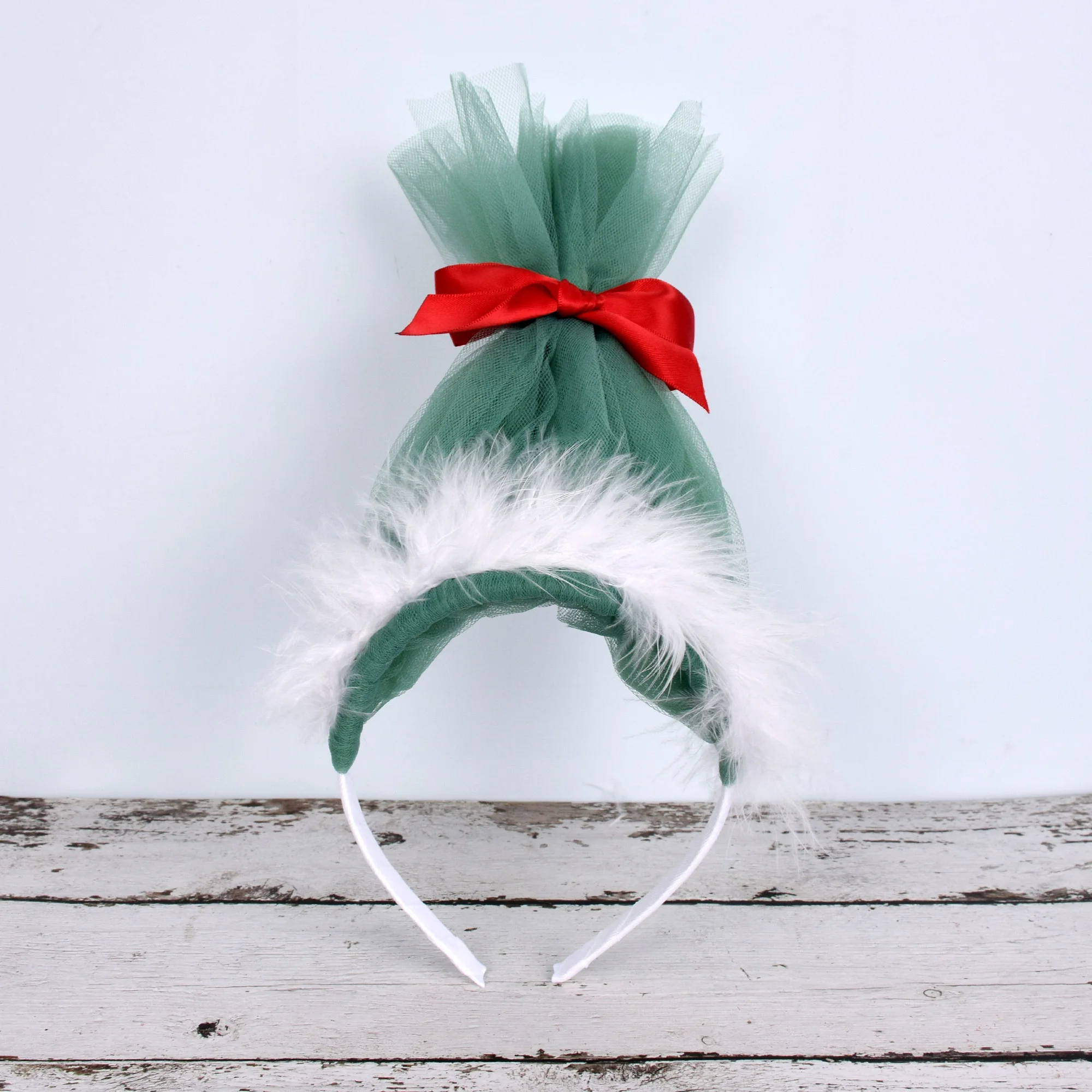 Christmas Torlls Headband Christmas Feather Hairband Kids Christmas Gift Adult Santa Headbands 2 color options New Year Costume