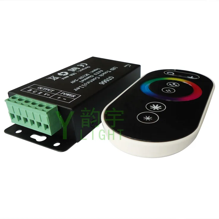 LED Touch Controller RGB Controller Full Color Lights with Colorful Light Strip Remote Control Dimmer 12V/24V