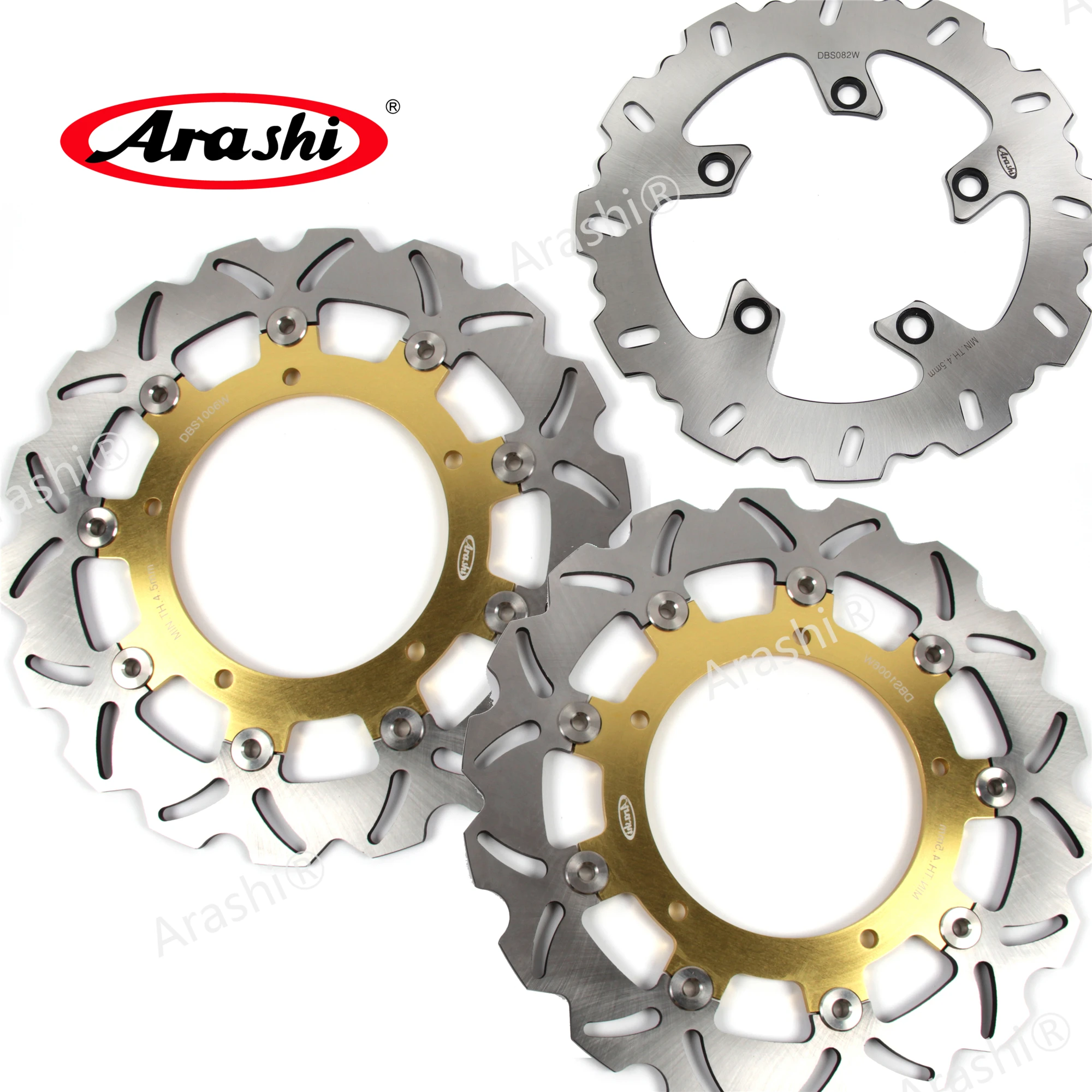 ARASHI FZ6 Fazer S2 600cc CNC Front Rear Brake Rotors Brake Disc For Yamaha FZ6 Fazer S2 600 2007 2008 / FZ6 S2  2007-2008