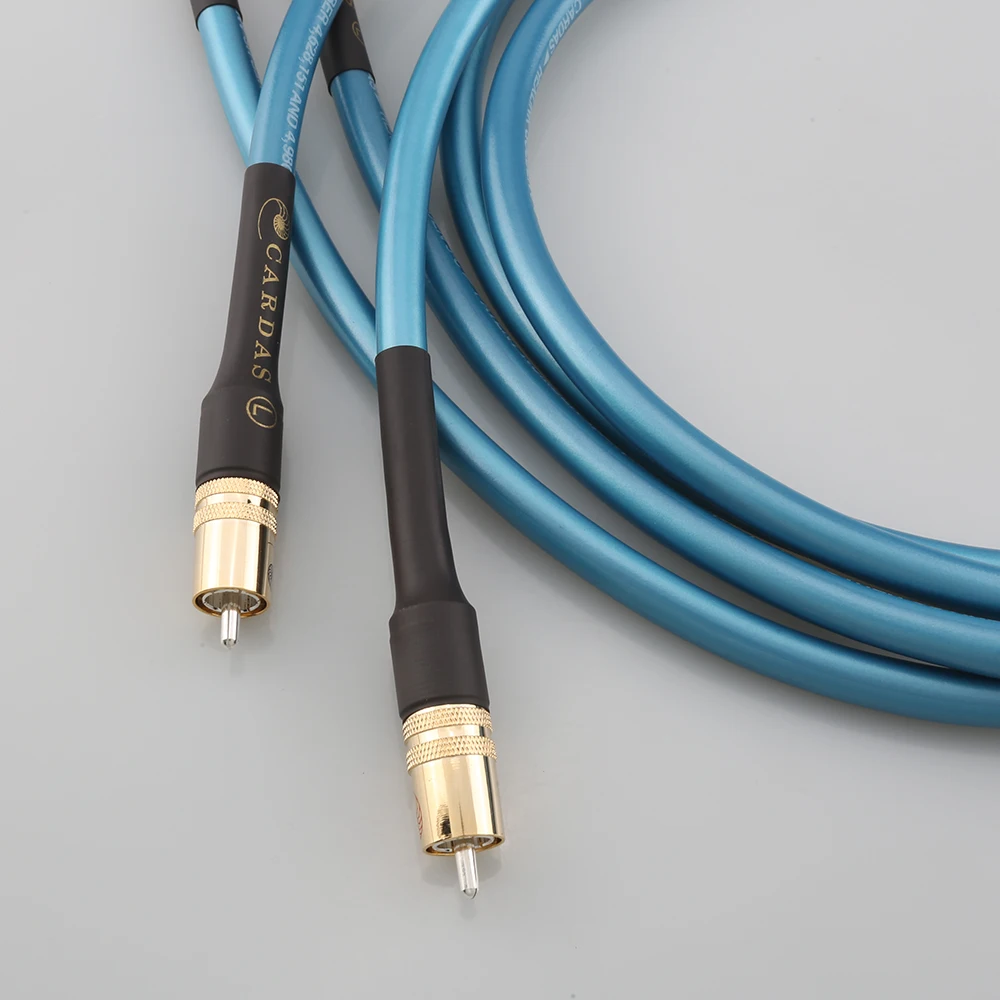Cardas 무산소 구리 은도금 차폐 하이파이 오디오 앰프, 캐논 신호 케이블, Rca Lotus to Xlr 캐논 오디오 케이블