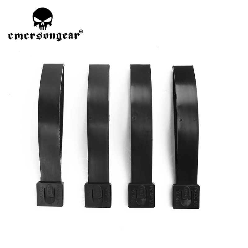 

Emersongear 4PCS/Set Long Malice Clips Tactical Bag Pouch MOLLE Connection Strap Long Version For Hunting Vest Airsoft BD8230