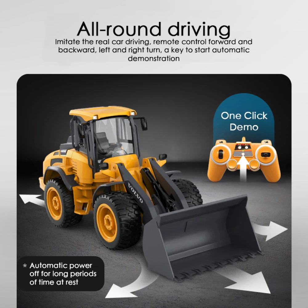 Duplo e rc caminhão l50h 1/16 bulldozer trator engenharia carro rc escavadeira carro controlado por rádio brinquedos para meninos presentes das crianças