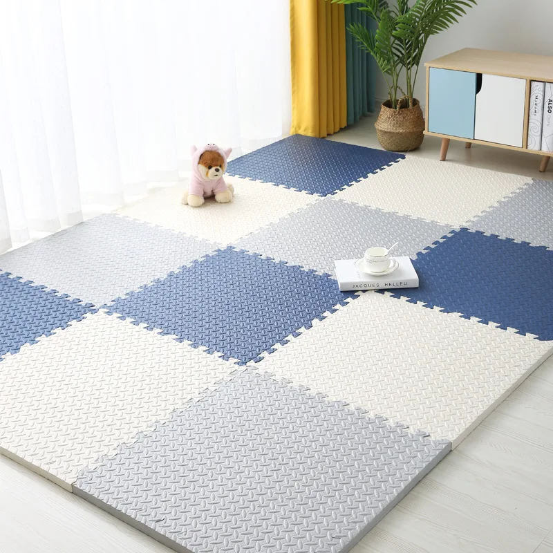 Alfombra de rompecabezas de espuma EVA para bebé, alfombrillas de juego para niños, azulejos de ejercicio entrelazados, alfombras, azulejos de piso, juguetes, alfombra, almohadillas de escalada, 18/24 piezas