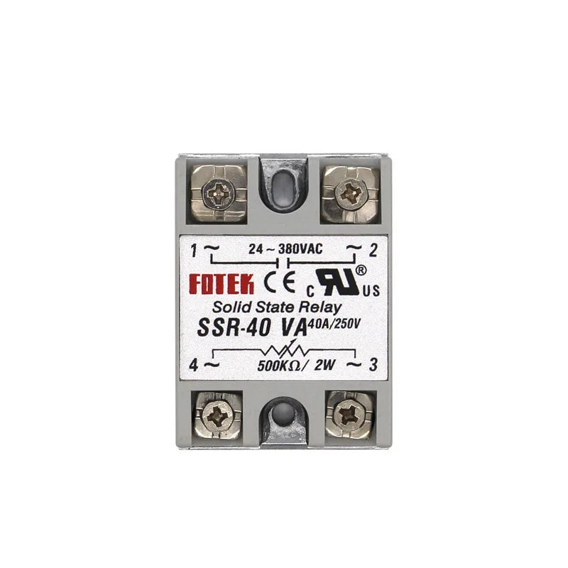 Solid State Relay Module 3-32V SSR-10VA SSR-25VA SSR-40VA 10A 25A 40A Relais Regulator 24-380VAC Output