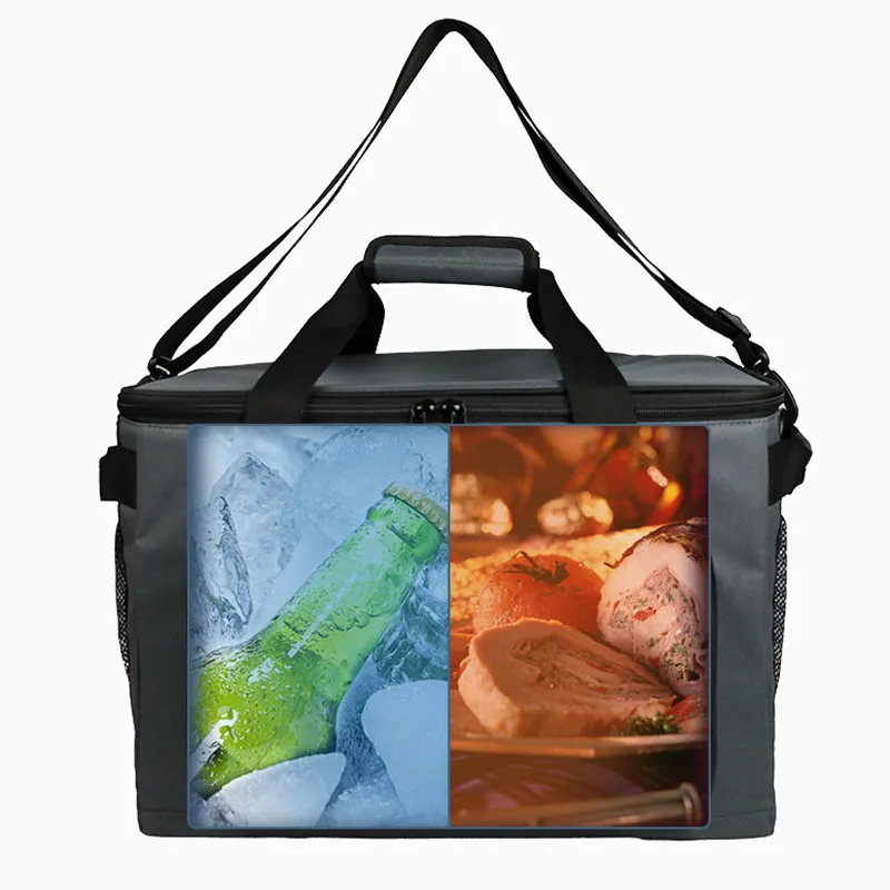 Imagem -06 - Grande Caixa de Gelo Térmica Dobrável Isolada Lunch Cooler Bolsa para Bife Bolsa de Piquenique Impermeável Manutenção Fresca 35l