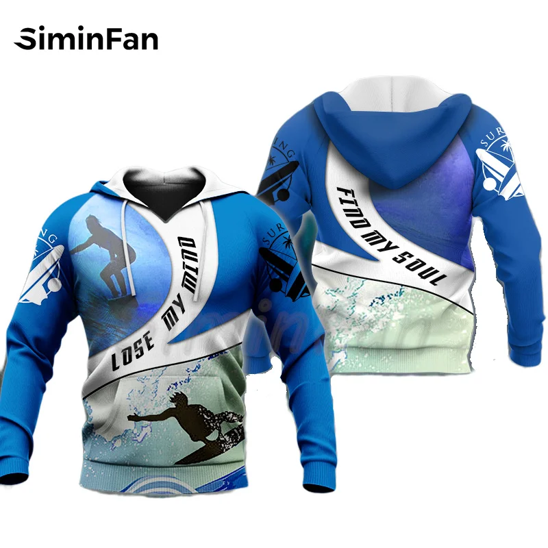 

Sports Surfing Lover Mens 3D Printed Hoodies Unisex Sweatshirt Harajuku Casual Pullover Women Tracksuit New Coat Outwear Jacket