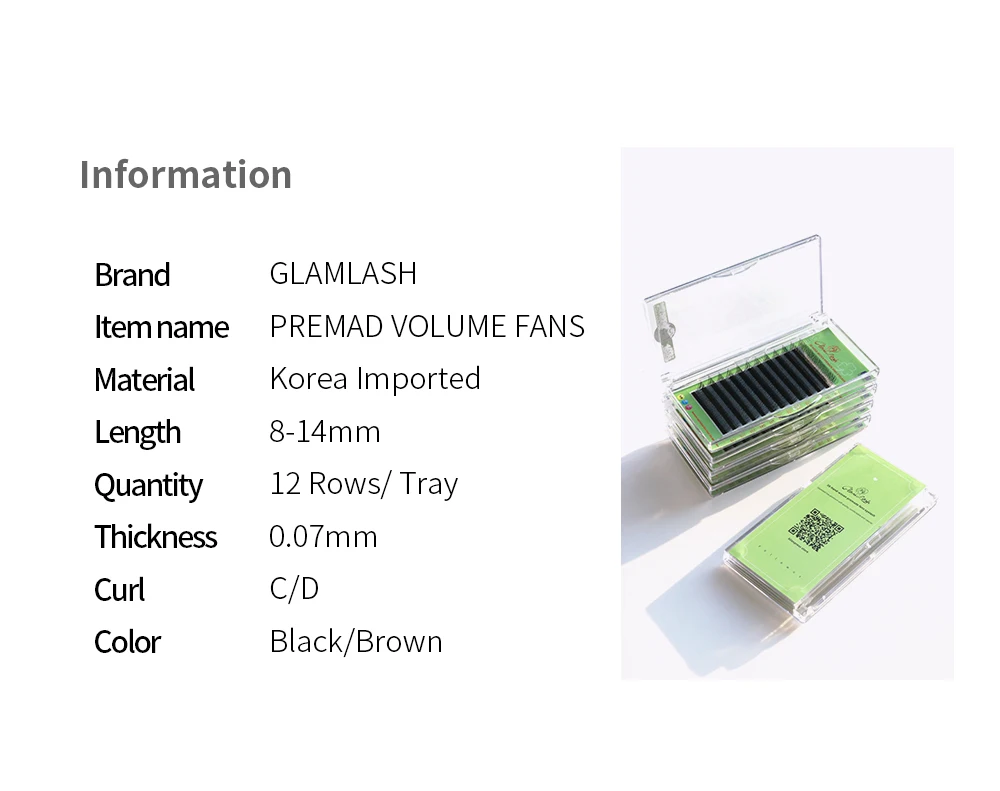 GLAMLASH L/LU/M W-Form Wimpernverlängerung 3D Vorgefertigte Volumen-Fächerwimpern W-Stil YY-Wimpern Faux Nerz-Volumenwimpern Natürliche Wimpern – Detail 2