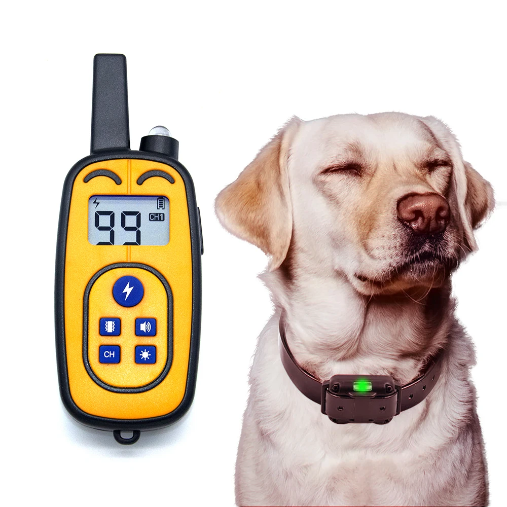 

Electric Dog Anti Bark Collar Ultrasonic Rechargeable Training Collars Waterproof Vibration Dog Stop Barking Control