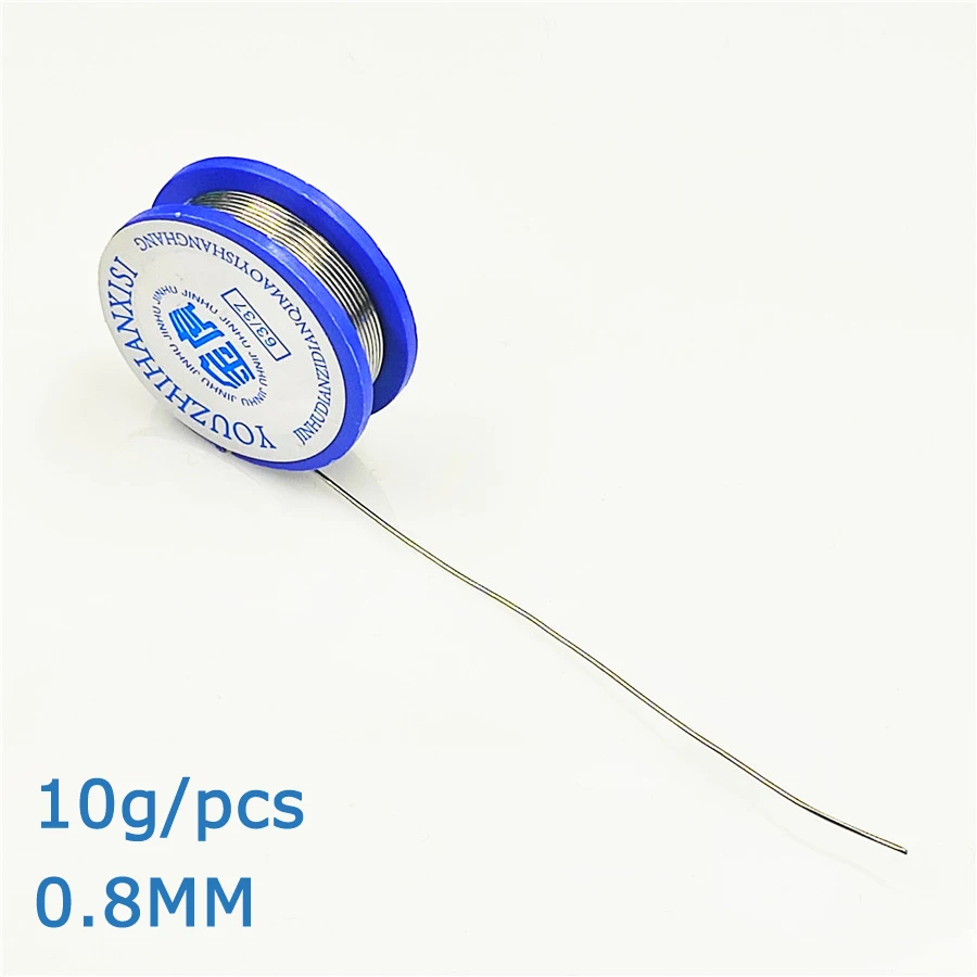 JINHU 100g 0.5-2.0MM Mild Rosin Core 183℃ Melting Point High Purity Environmental Solder Wire Welding Flux Iron Cable