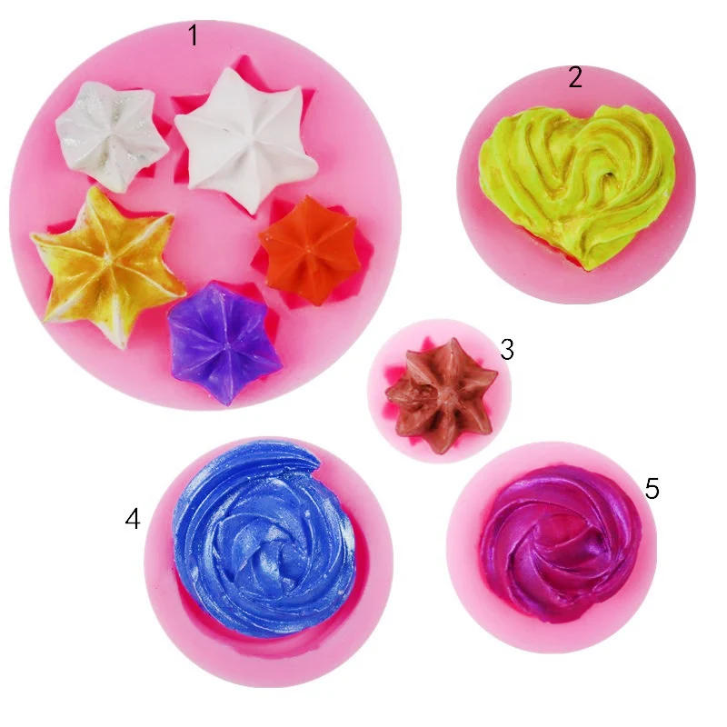 الفرنسية ميرينغ قالب من السيليكون البروتين السكر كب كيك ديكور قوالب الشوكولاته الحلوى قالب الكعكة أداة زخرفة خبز #4