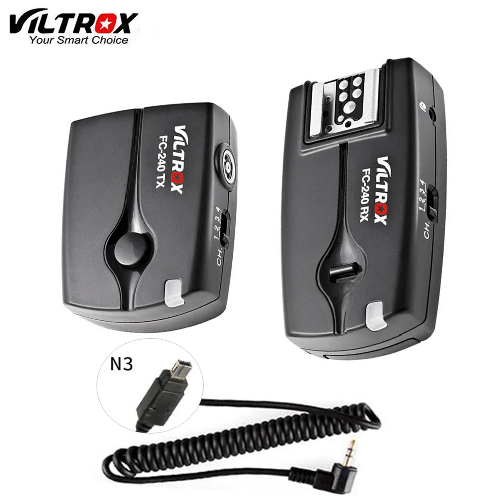 Viltrox FC-240 2.4GHz  Wireless Flash Trigger Remote Controller N3  for Nikon D750 D610 D3200 D5500 D90 D5200 D7000 D600 D7100