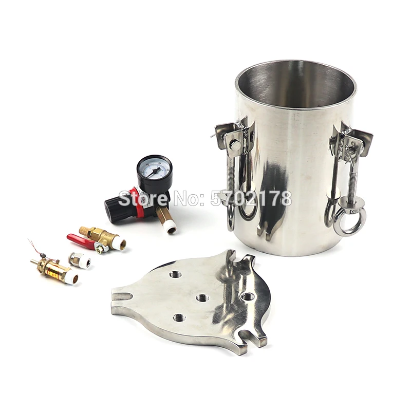 BOYEE 304 dispensing bucket Liquid glue dispensing stainless steel pressure tank 1L 2L 5L 10L 20L 30L 40L 50L 60L 80L 100L