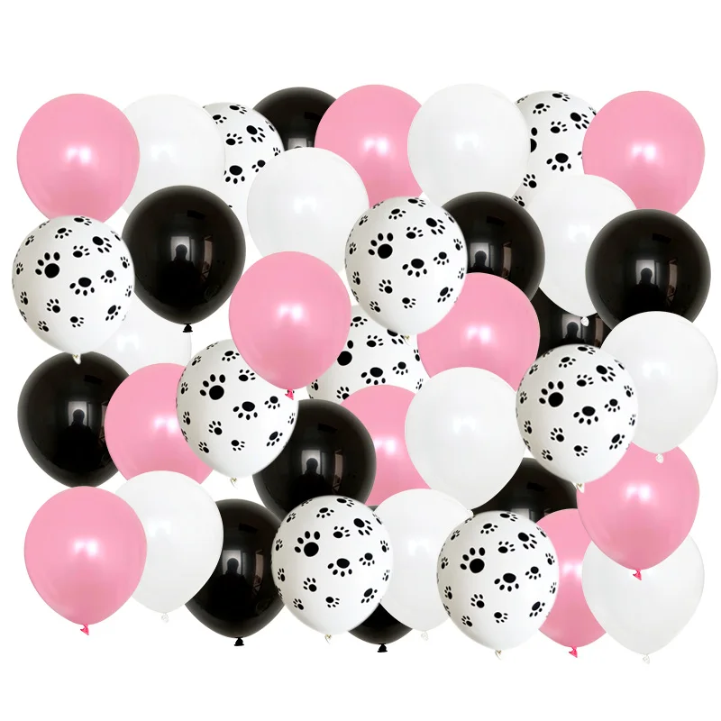 40 قطعة مزيج الكلب باو بالونات حفلة عيد ميلاد الديكور الأخضر صبي فتاة اللعب الكلاسيكية Globos الهيليوم الهواء نفخ كرات إمدادات الحفلات