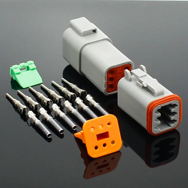 1 set DT conector DT06-2S/DT04-2P 2P 3P 4P 6P 8P 12P waterproof electrical connector for car motor truck with pins