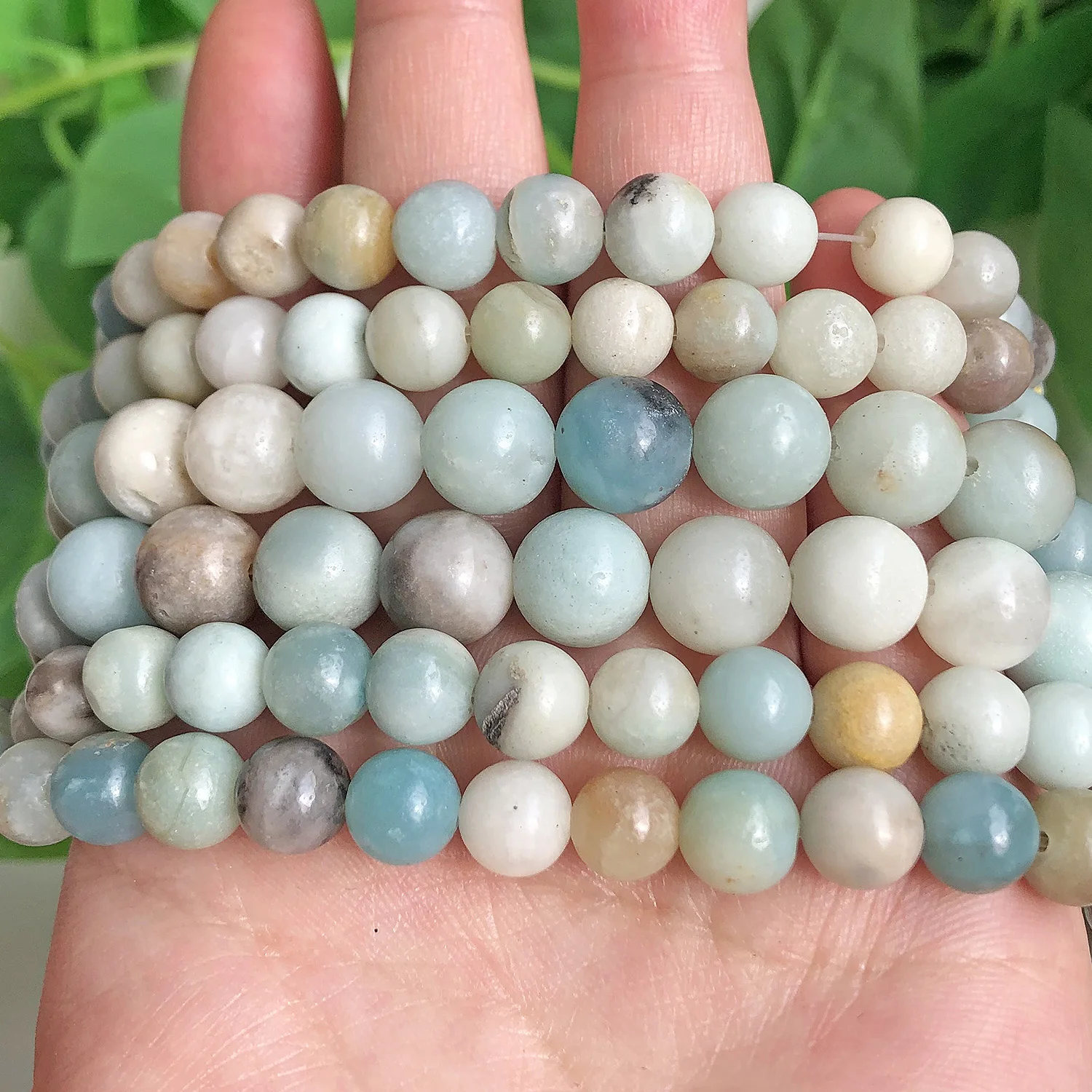 Natural Colorful Amazonite Stone Beads Round Loose Spacer Beads For Jewelry Making Diy Bracelet Earring 4/6/8/10/12mm 15inch