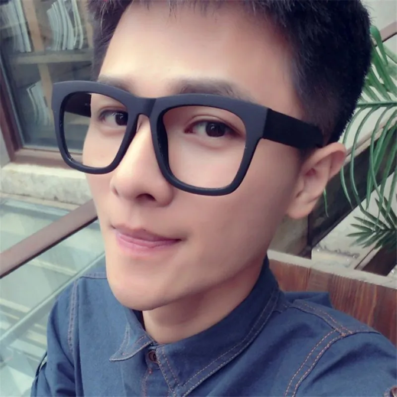 Cubojue Reading Glasses +150 200 250 Men Women Prescription Eyeglasses Frame Male Thick Black Vintage Nerd Spectacles Anti Blue