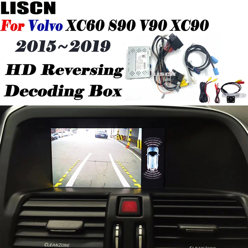 Reversing camera For Volvo XC60 2015 2016 2017 2018 2019 Backup Camera Original screen Interface adapter Update Parking camera