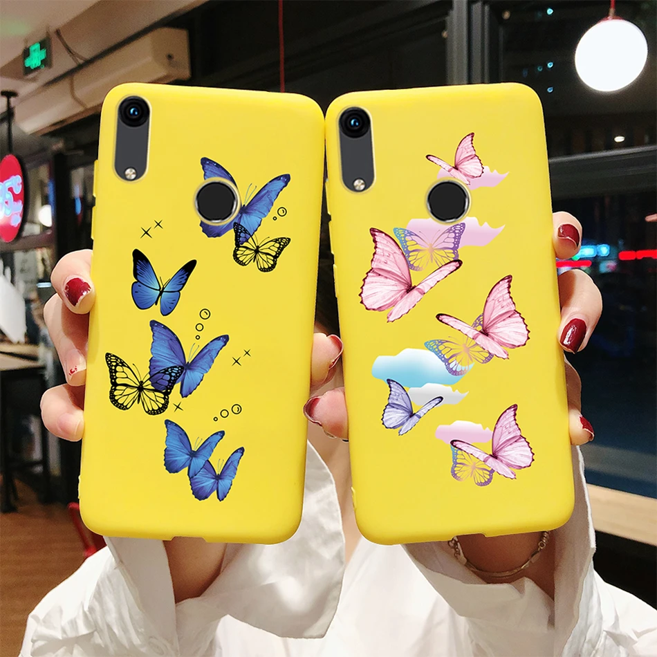 For Huawei Honor 8A JAT-LX1 Case 6.09inch Cute Daisy Love Heart Painted Candy Cartoon Cover Soft Fundas For Honor 8A Phone Cases