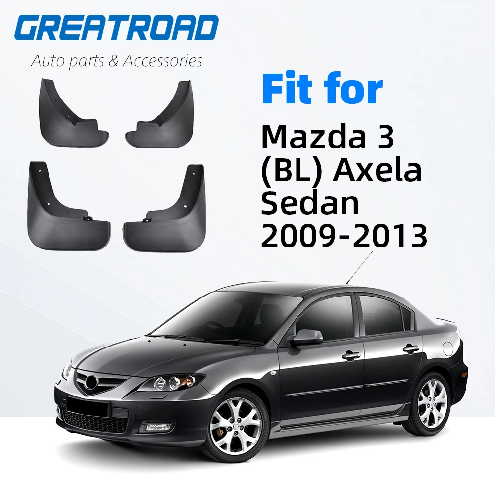 

Набор формованных автомобильных брызговиков для Mazda 3 (BL) Axela Sedan 2009-2013, брызговики, брызговики, брызговики, крыло 2010 2011 2012