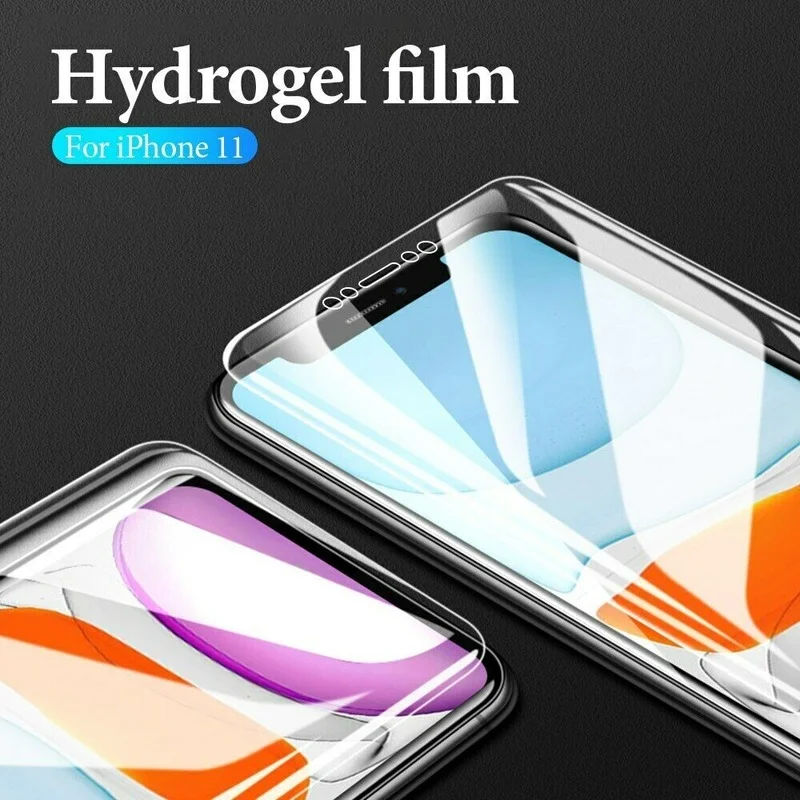 2Pcs Full Cover Hydrogel Film Screen Protector For iPhone 7 8 Plus 6 6s se 2020 Soft Film On iPhone 11 Pro XS Max X XR Not Glass