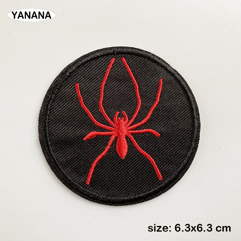 spider icon Patch Embroidery Patches For Clothing  Animal Iron On Patches On Clothes Watermelon Sticker