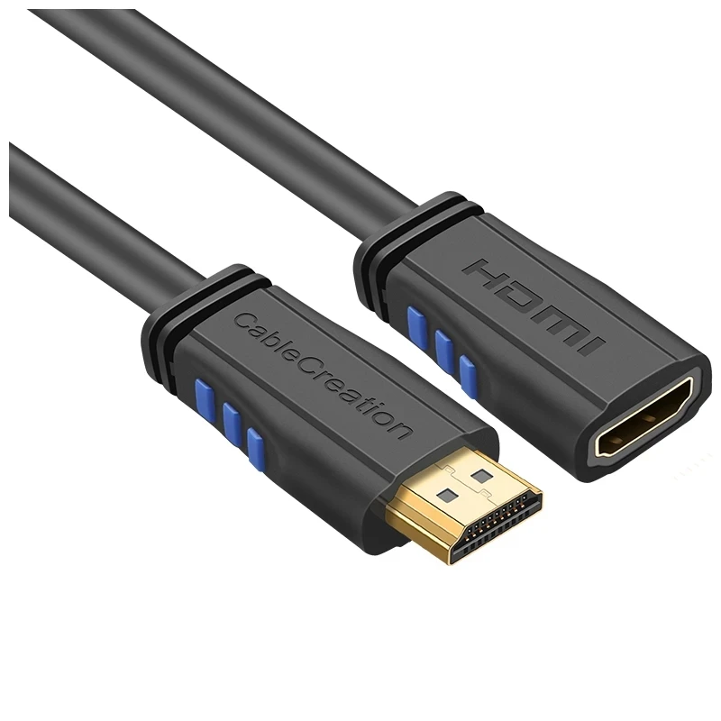 HDTV 2.0 extension cable 4K HDTV 2.0 male-to-bus support 4K (60Hz) Ultra HD suitable for PS3/4 to connect to monitors, etc.