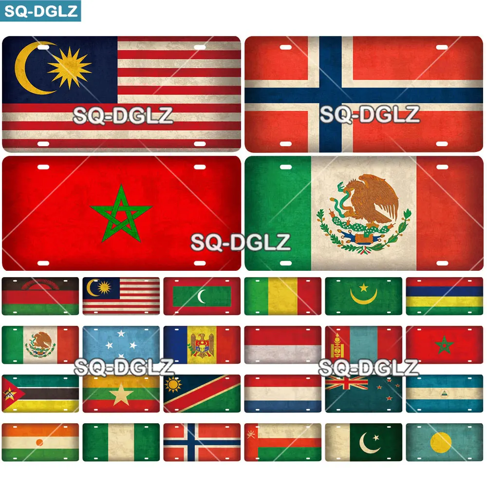Il Migliore Segnale in Metallo per la Tua Casa: [SQ-DGLZ] M-P Country Flag 15x30cm