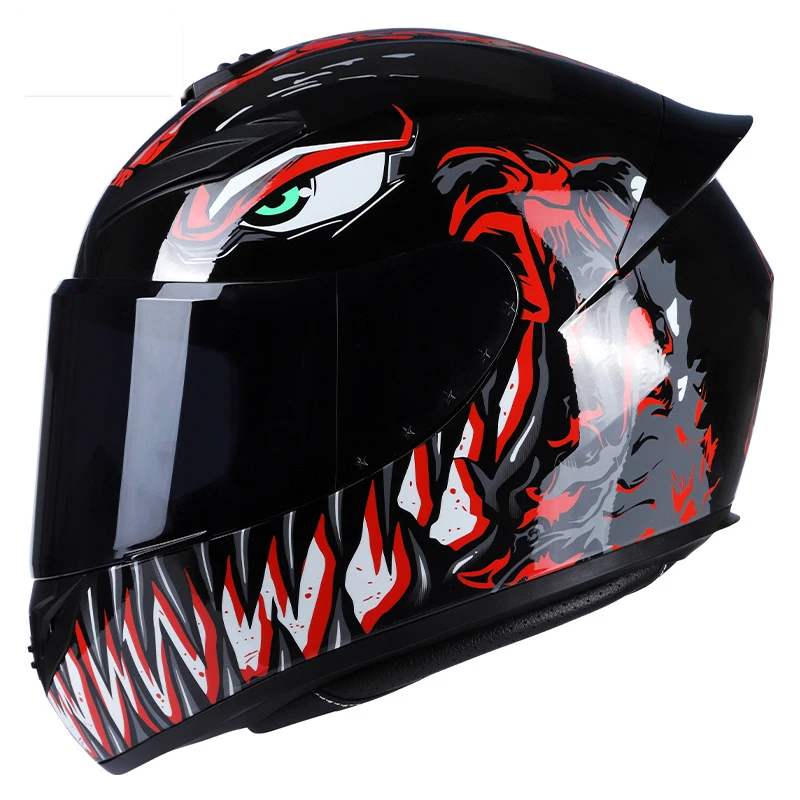 

New Venoms ABS Material Full Face Motorcycle Helmet Unisex Women Men Helmet Bike Crash Helmet Capacete Motorcycle accessaries