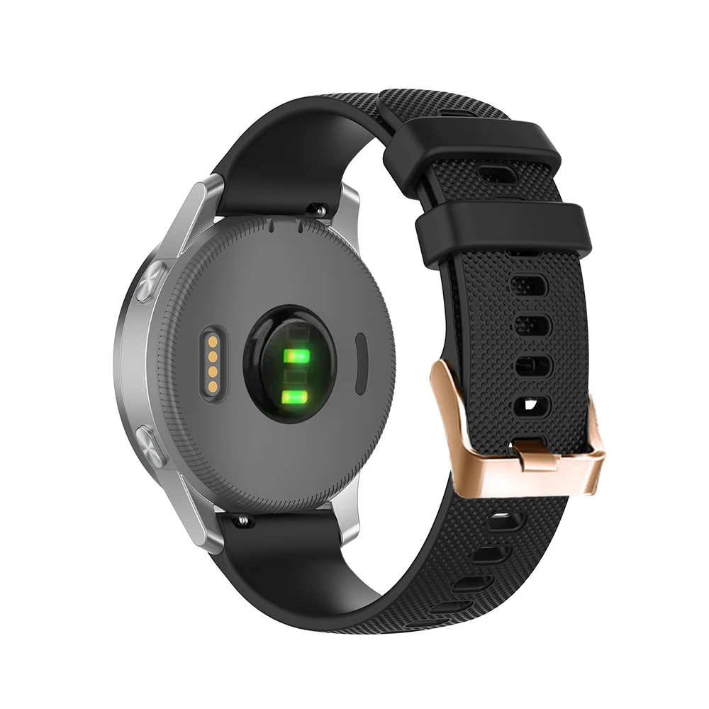 Rose Gold Buckle Silicone Watchband for Garmin