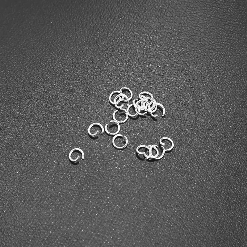 100pcs Stainless Steel Silver Tone Jump Rings for Jewelry Making Bracelet DIY Accessories 4mm Open   Repair