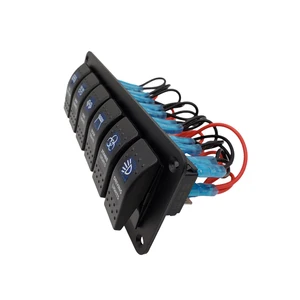 2 4 6 gang dupla led painel interruptor de balancim barco marinho para o caminhão barco carro interruptor do painel interruptor interruptor do isqueiro interruptor interruptor interruptor interruptor 12 principais vendas lancha painel - №11