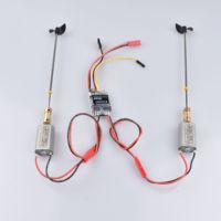 5A x2 Brushed Esc 3V-9V Strong Magnetic Motor Kit 180 Motors+15cm Drive Shaft+CW CCW D30 Propeller+2to2mm Couplings for RC Boats