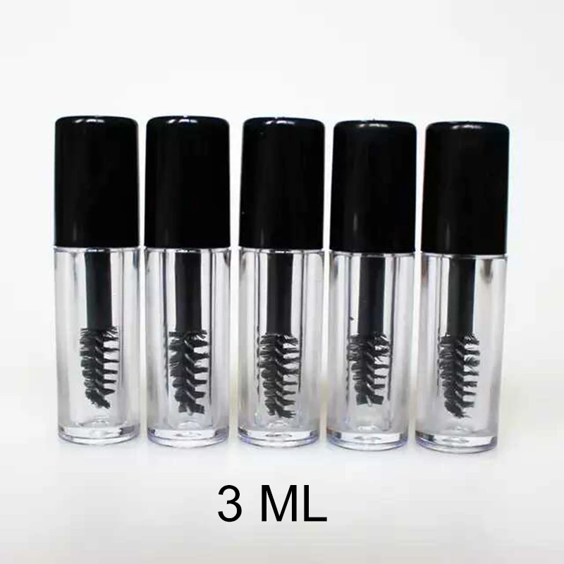 جديد 2/6/8/10 قطعة 10 مللي ماسكارا أنابيب فارغة رمش كريم إعادة الملء زجاجات الأبيض التجميل عينة الحاويات مع فرش رمش