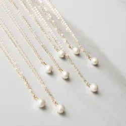 925 Silver/Gold Filled Pearl Necklace Handmade Jewelry Choker  Pendants Collier Femme Kolye Collares Necklace for Women