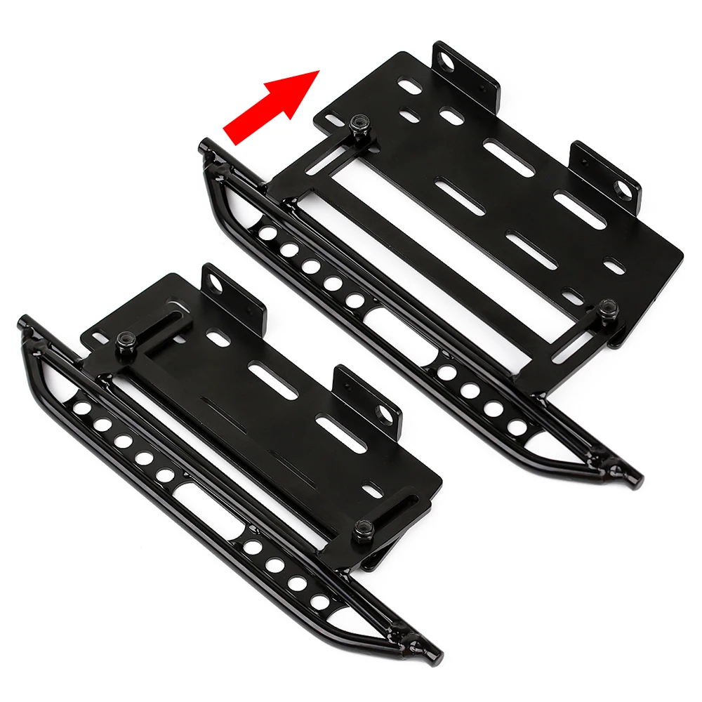 INJORA Rock Sliders Metal Pedal Upgrade Part for 1:10 RC Crawler Car Axial SCX10 SCX10 II 90046