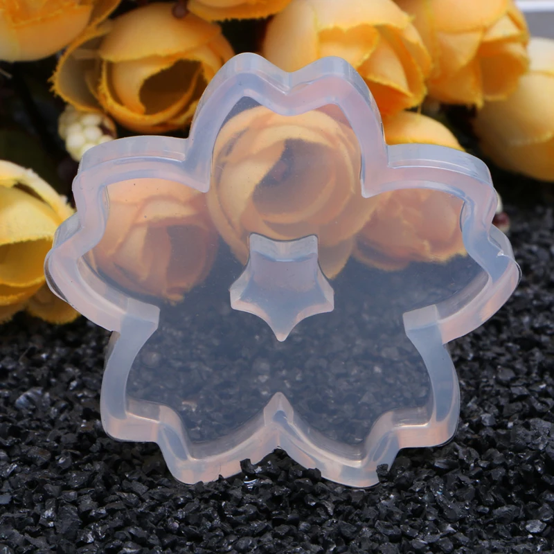 Resin Silicone Pendant Mold Sakura Ornaments Handmade Jewelry Making Tool