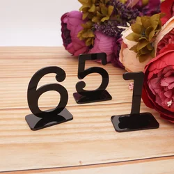 6cm Height Wedding Party Supplies Party Direction Signs Table Numbers With Rectangle Base For Restaurant Wedding Shower Decor