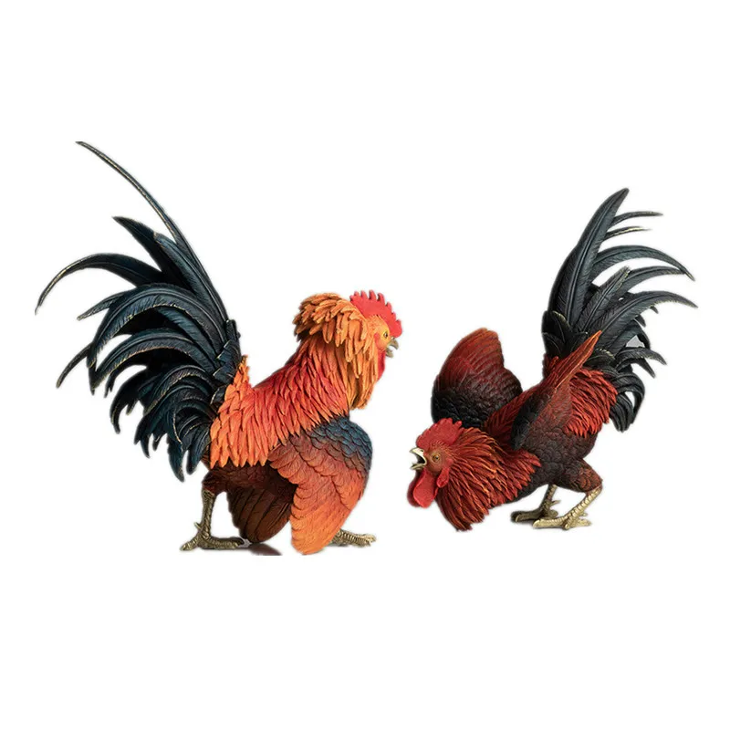 Handle All Copper Orders Home Living Room Feng Shui Crafts Rooster Decoration Battle Chicken Pair Lucky Chicken Home Decore