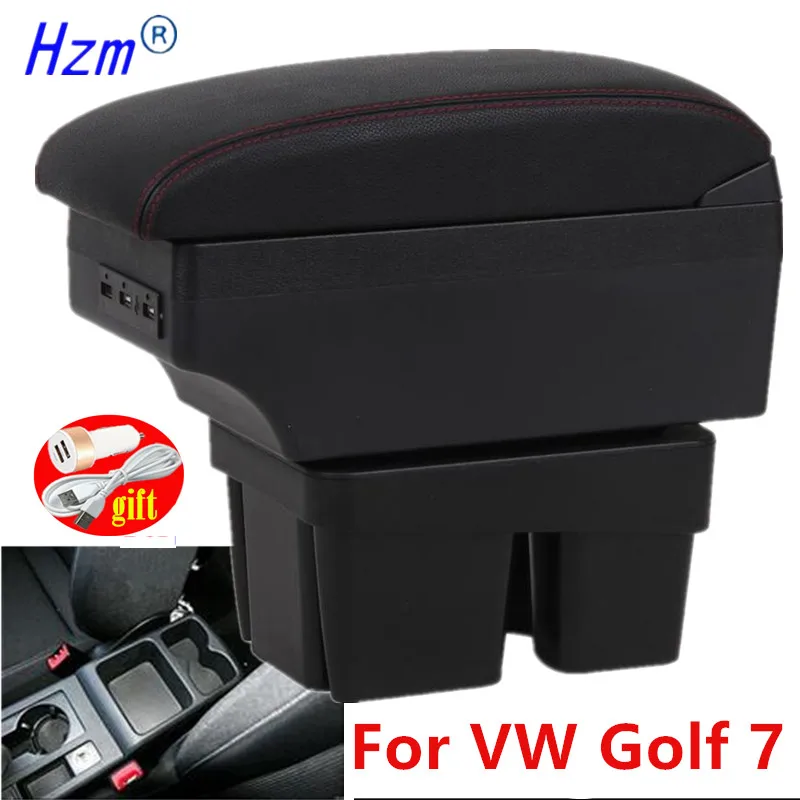 

Центральный подлокотник-органайзер для VW Golf 7, подлокотник для Volkswagen Golf 7 Mk7, специализированные аксессуары для тюнинга автомобиля