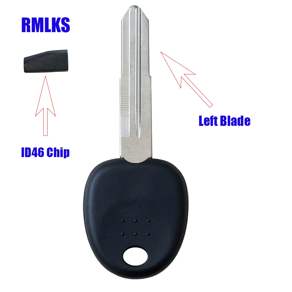 Uncut Ignition Transponder Key With ID46 Chip - FOB for Hyundai Tucson Elantra Accent Santa Fe Coupe Galloper Getz Matrix