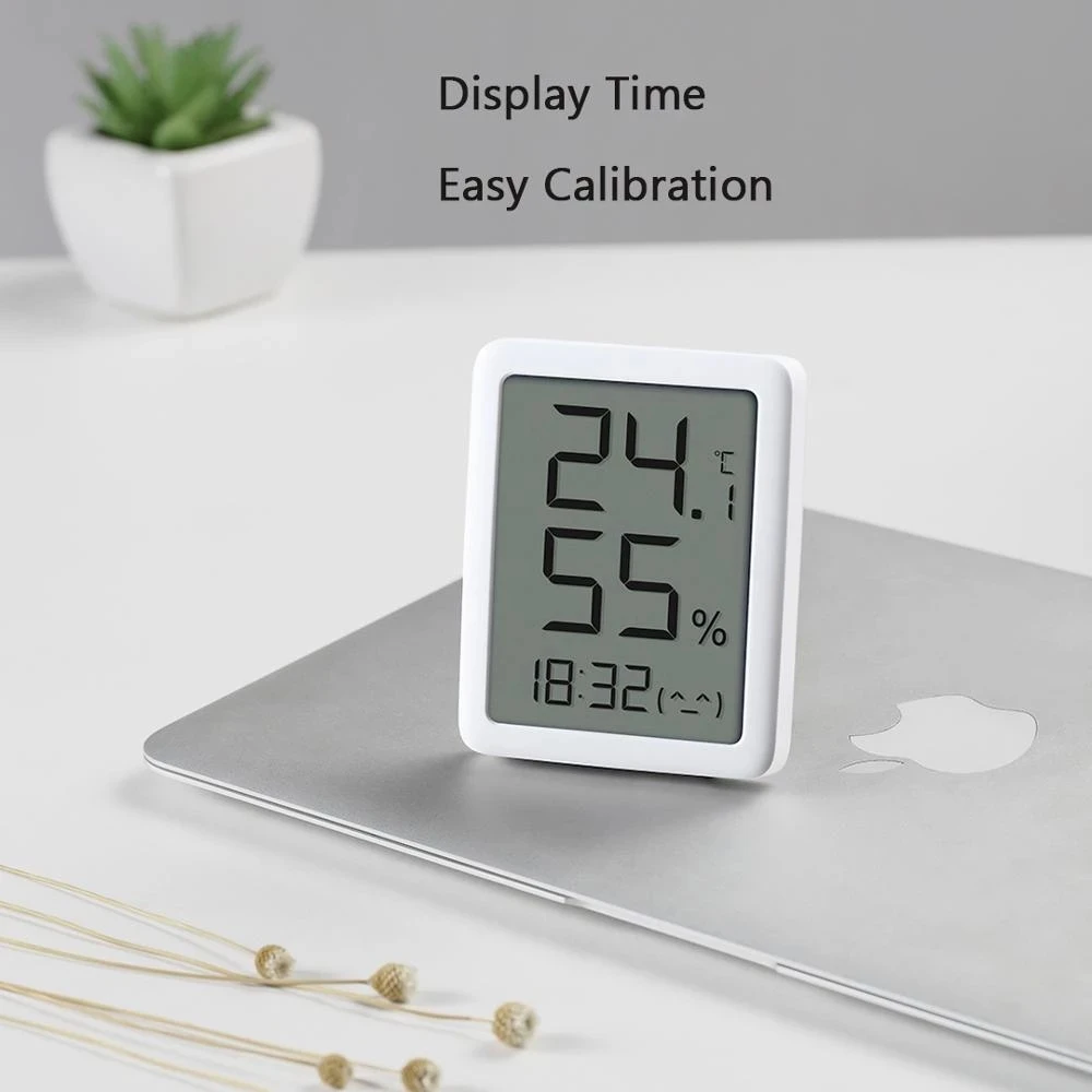 Youpin miaomiaoce MMC Screen LCD Large Digital display Thermometer Hygrometer Temperature Humidity Sensor from Youpin