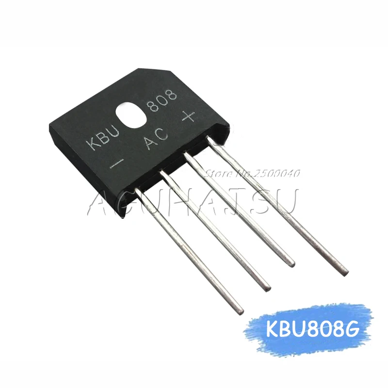 5PCS KBU808 KBU-810 8A 800V diode bridge rectifier new and original IC