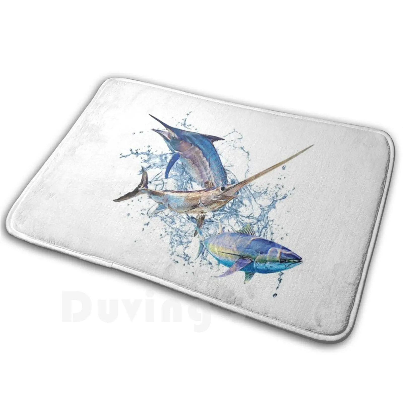 Blue Marlin Swordfish Tuna Carpet 2461 Carpet Fishing Marlin Tunatiger Shark Shark Ocean Saltwater